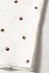 Textured Geometric Dot Split Neck Blouse