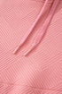 Textured Geometric Knit Blocked Panel Hoodie