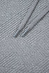Textured Geometric Knit Blocked Panel Hoodie