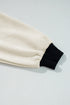 Textured Geometric Knit Raglan Sleeve Pullover Sweatshirt