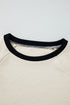 Textured Geometric Knit Raglan Sleeve Pullover Sweatshirt