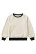 Textured Geometric Knit Raglan Sleeve Pullover Sweatshirt