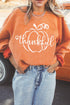 Textured Graphic Drop Shoulder Crew Neck Pullover Sweatshirt