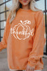 Textured Graphic Drop Shoulder Crew Neck Pullover Sweatshirt