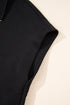 Textured Half Zip Kangaroo Pocket Drawstring Shorts Set