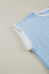 Textured High Waist Wide Leg Tank Top Pant Set