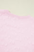Textured Jacquard Bow Detail Ruffle Sleeve Short Set