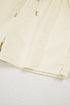 Textured Jacquard Bow Detail Ruffle Sleeve Short Set