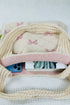 Textured Knit Bowknot Strap Soft Shoulder Bag