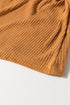 Textured Knit Button Front Knot Hem Sleeveless Tank Top