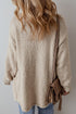 Textured Knit Collared Button Front Cardigan