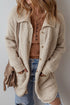 Textured Knit Collared Button Front Cardigan