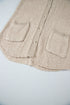 Textured Knit Collared Button Front Cardigan