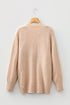 Textured Knit Open Front Mixed Media Pocket Cardigan