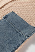 Textured Knit Open Front Mixed Media Pocket Cardigan