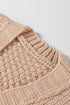 Textured Knit Open Front Mixed Media Pocket Cardigan