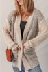 Textured Knit Open Front Patch Pocket Cardigan