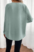 Textured Knit Raglan Sleeve Relaxed Fit Top