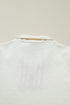 Textured Knit Striped Accent Zipped Collar Pullover Top