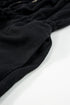 Textured Knotted Strap Button Drawstring Wide Leg Jumpsuit