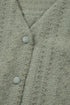 Textured Lace Flutter Sleeve V Neck Shirt
