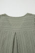 Textured Lace Flutter Sleeve V Neck Shirt