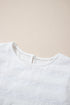 Textured Lace Ruffle Strap Relaxed Fit Tank Top