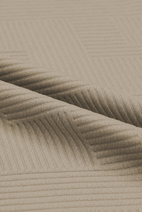 Textured Loose Fit T Shirt and Drawstring Pants Set