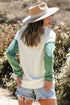 Textured Mixed Knit Patchwork Pullover Sweater