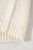 Textured Mixed Knit Patchwork Pullover Sweater