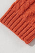 Textured Mixed Knit Patchwork Pullover Sweater