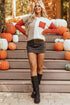 Textured Mixed Knit Patchwork Pullover Sweater