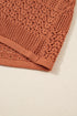 Textured Mixed Pattern Knitted Open Front Cardigan