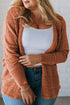 Textured Mixed Pattern Knitted Open Front Cardigan