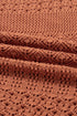 Textured Mixed Pattern Knitted Open Front Cardigan