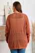Textured Mixed Pattern Knitted Open Front Cardigan