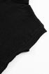 Textured Mock Neck Cap Sleeve Knit Sweater