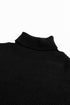 Textured Mock Neck Cap Sleeve Knit Sweater