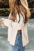 Textured Mock Neck Raglan Sleeve Pullover Sweater