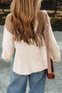 Textured Mock Neck Raglan Sleeve Pullover Sweater