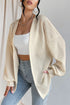 Textured Open Front Drop Shoulder Lightweight Knit Cardigan
