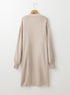 Textured Open Front Pocketed Long Sleeve Cardigan