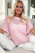Textured Open Knit Dolman Sleeve Adjustable Tie Hem Top