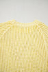 Textured Open Knit Dolman Sleeve Adjustable Tie Hem Top