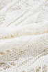 Textured Open Knit Geometric Pattern Long Sleeve Sweater