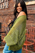 Textured Open Knit Relaxed Fit Layering Cardigan