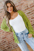 Textured Open Knit Relaxed Fit Layering Cardigan