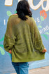 Textured Open Knit Relaxed Fit Layering Cardigan