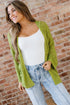 Textured Open Knit Relaxed Fit Layering Cardigan