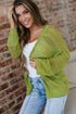 Textured Open Knit Relaxed Fit Layering Cardigan